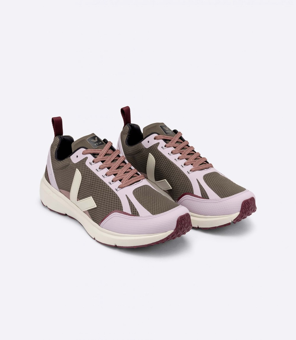 Veja Sneakers Dam - Condor 2 Alveomesh - Olivgröna/Rosa - 834507-SOU